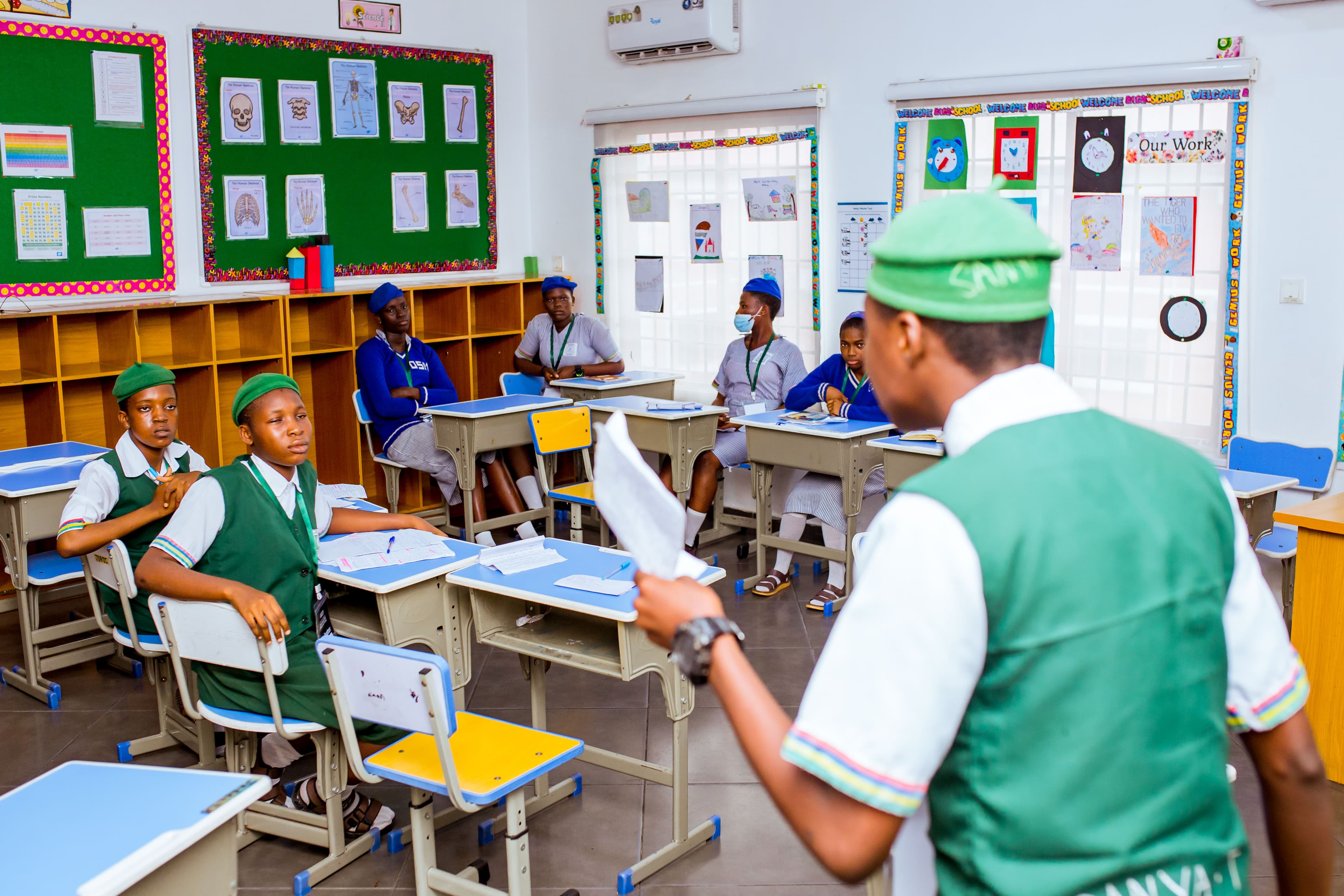Students competing at a DebateChamps competition