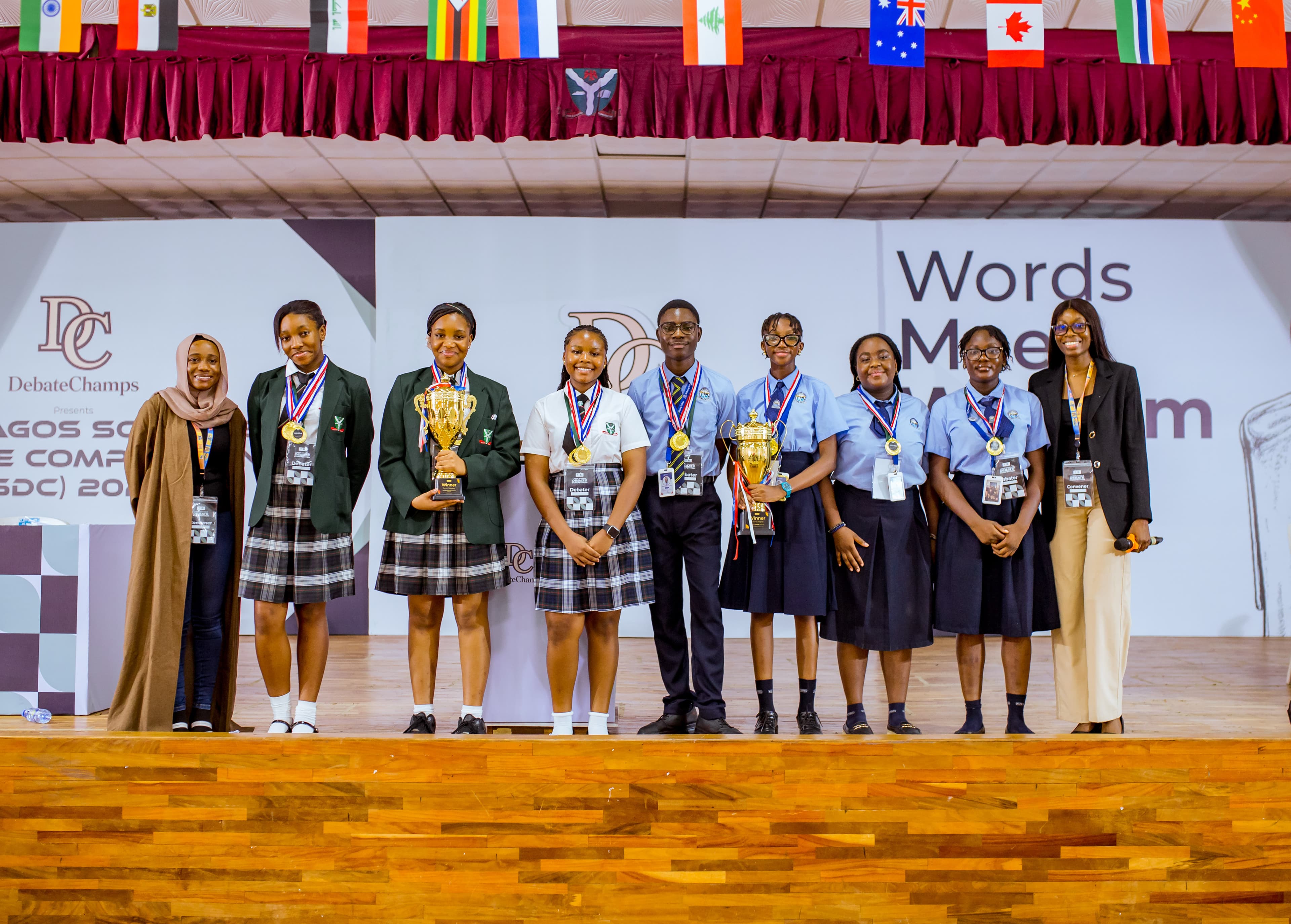 Students engaged in a DebateChamps competition